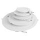 Recessed Ceiling LED Round Panel Light with Triac or 0-10V Dimmable Aluminum and PC Cover
