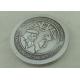 Custom Personalized Coins With Double Tones Plating , Souvenir Velvet Box Coin