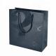 Free sample Custom logo matt black spot UV luxury paper bag for gift