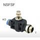 NSFSF Adjustable Air Throttle Valve From Tube Side To Thread Side Rotatable Body