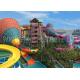 Latest Funny Custom Water Slides Colorful Fiberglass For Aqua Park