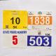 Customized Race Numbers 0.5mm Thickness Tyvek Race Bib Numbers for Marathon Competition Triathlons in Rectangular Shape