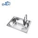 SUS304 Stainless Steel Kitchen Sink Topmount Kitchen Sink Single Bowl Kitchen Sink For House