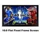 Hot Selling 140Inch Flat Fixed Frame Wall Mount Projection Screen 16:9 For Cinema Room