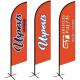 Feather Shape Beach Flag Flying Banners Custom Printed For Beach Activities Events