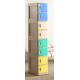 Yellow ABS Coin Collect Lockers , Anti UV Aging 8 Tier Lockers For Employee