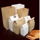 White Brown Kraft Paper Gift Bags For Takeaways Takeouts