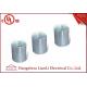 Zinc Plated Electrical Rigid Conduit Fittings Coupling Socket , Electro Galvanized Inside Thread