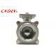 CF8 CF8M BSPT Screw 6 Inch Threaded Ball Valve with High Platform for Direct Mounting