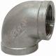 Polished Stainless Steel Elbow Connection Fittings 900-1500 PSI in Sch 10s Wall