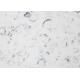 Polished White Carrara Slab , 2cm Thickness Quartz Slab With Less Veins