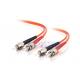 3.0mm PVC Fiber Optic Patch Cord ST to ST 62.5 / 125 Multimode