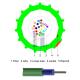 Green Standard 24 Core G652D FTTH Fiber Optic Cable Air Blowing