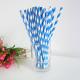 Bright Blue Drinking paper straws Manufactory