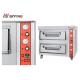 20~500°C High Temperature Stainless Steel  Commercial Gas Two Deck Pizza Oven