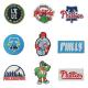 Custom Sport Baseball Patches Heat Press Patches for Trucker Hat Philly Baseball Patches