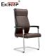 High Back Arch Shaped Leather Office Chair With Armrests Modern Style