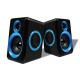 Blue / Black Wired Pc Speakers 2.0 , Small Speakers For Desktop Computer