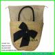 LUDA fashion women straw bags bowknot natural straw handbags