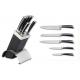 Professional Chef Knife Set And Forged Kitchen Knives With Knife Black