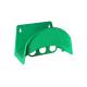 PP Plastic Wall Mounted Hose Holder Green Color With Hanging Hook Holes