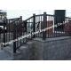 Oxidation Corrosion Resistant Hotel Stair Hand Railings , Special Spraying Aluminium Stair Handrail