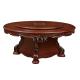 Electric Rotating Round Vintage Wood Dining Table