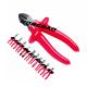 6 81000V Voltage Insulated Dipped Handle Side Cutter Pliers CR-V 1000V AC Electrical Side Cutter Diagonal Pliers