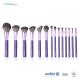 Opp Bag Purple BSCI 14 Piece Makeup Brush Set