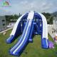 Outdoor Amusement Park Three Channels Water Entertainment Big Water Slide Inflatable
