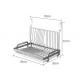SS Foldable Kitchen Draining Rack /  Kitchen Dish Rack L400×W260×H370mm