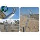 Durable Galvanized Steel Vineyard End Posts 2.5MM Thick 2.7M Height Round Pipe
