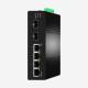 CE ROHS Industrial Gigabit Ethernet Switch With 2 Gigabit Fiber Ports And 4 PoE Ports