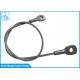 2mm Coated PVC Extension Spring Safety Cable Stainless Steel Eye Safety Wire Rope Sling
