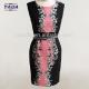 Casual polyester spandex new design lady casual women's clothing print dress for women
