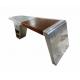 Hotel Vintage Table Leather And Aluminum Conference Desk
