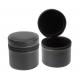 Round Leather Watch Travel Case With Zipper , Black Mens Watch Cases Jewelry Box