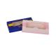 Blue Yellow Pink 350G Art Paper Eyelash Paper Box With Plastic Tray Window OEM