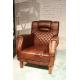 antique leather single sofa furniture,#N01