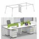 45 Φ steel circle  tube 1/2/3 4/6/8  person staff workstation desk office furniture,offer sample