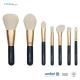 7PCS Navy Blue Paper Box Mini Makeup Brush Set