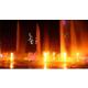 Modern Outdoor Flaming Water Fountain Led Firework Lights Music Dancing Style