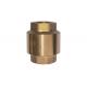 Brass European Type In Line Check Valve IPS Female Thread Ends