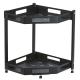 Black Kitchen Storage Shelves 2 Tier Corner Bathroom Countertop Organizer