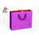 Small Purple Coloured Paper Party Bags With Handles 110 * 50 * 190mm