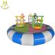 Hansel cheap soft play equipment electric soft swing boat for baby