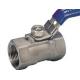 High Precision Screwed End Ball Valve Blow Out Proof Stem Small Size ASME B1.20.1