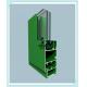 Anodized / Powder Coated Window Aluminum Profile Green Color ISO Certification