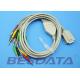 Gray Color EKG Cable 10 Leads Banana 4.0mm AHA For Eclipse Elite Series