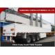 Tri Axle Side Wall Semi Trailer With Dropping Side Walls 1.5mm Steel Plate
